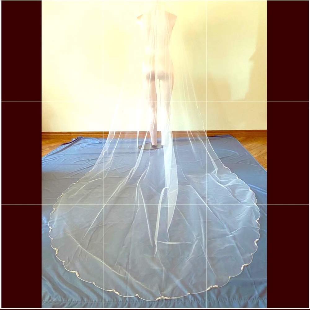 Crystal Cluster Cathedral Length Veil